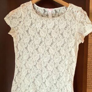 Ivory Lace Top - Size M